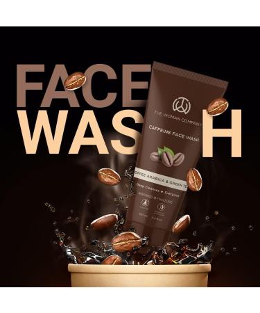 The Woman Company Caffeine Face Wash - 100 ml with Coffee Arabica & Green Tea Extract | Deep Cleanser | Anti-Ageing | Boosts Radiance - Buy Online on GoSupps.com