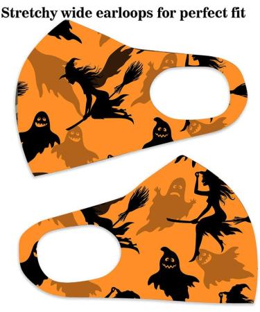 Yliquor 5pc Adult Halloween Mouth Mask for Protection Face and Nose Health Washable Earloop Mask Reusable Washable for Men Women Adults (5 PC J) - Buy Online on GoSupps.com