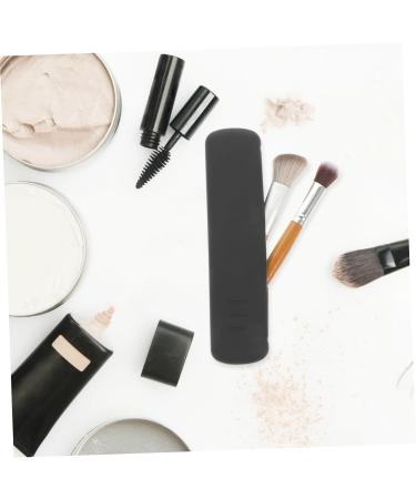 FRCOLOR Silicone Makeup Brush Bag - 2pcs Travel Storage Holder for Artists | Portable Black Makeup Tool Case - Buy Online on GoSupps.com