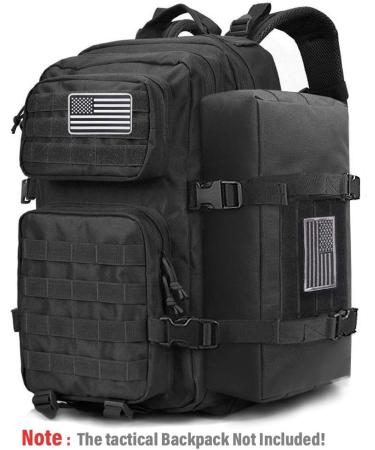 WYNEX Tactical Increment Molle Pouch  Vertical EDC Utility Pouches Sling Bag Military Multi-Purpose Large Capacity with Shoulder Strap Modular Design Black (upgraded) - Buy Online on GoSupps.com