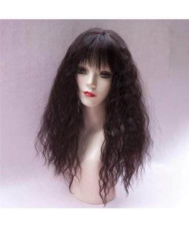 LXUE 22" Wavy Hair Topper with Bangs Add Volume Hair Extension Hair Pieces for Women with Thinning Hair Light Brown - Buy Online on GoSupps.com