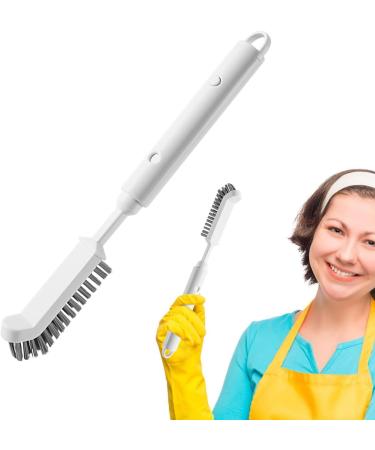 Scrub Brush with Long Handle - Utility Brush with Long Handle for Cleaning | Utility Scrub Brush | Large Scrub Brush | Retractable Kitchen Brush | Cleaning Brushes for Tight Spaces Window Track Door - Buy Online on GoSupps.com