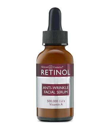 Retinol Anti-Wrinkle Facial Serum   Vitamin A Concentrate Improves Skin s Elasticity & Tone and Minimizes Appearance of Fine Lines & Wrinkles   Look Younger With The Age-Defying Power Of Retinol