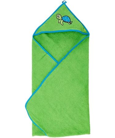 Playshoes Baby Terry Cloth Hooded Towel - Turtle Design 75x75cm | Soft Bath Towel for Infants - Perfect for Bathtime & Beach - Buy Online on GoSupps.com