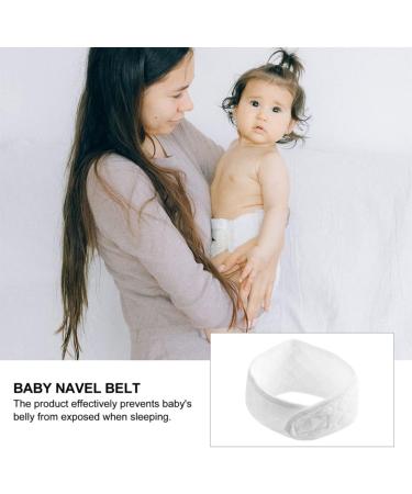 Healifty Baby Belly Band 8pcs | Cotton Infant Umbilical Cord Protector | Newborn Navel Belt & Toddler Wrap | Adjustable Abdominal Binder (White) - Buy Online on GoSupps.com