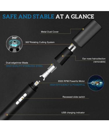 2023 Professional 3-in-1 Hair Shaver Kit for Men | Painless Ear Nose & Body Groomer | Dual-Edge Trimmer & Easy Cleansing - Buy Online on GoSupps.com