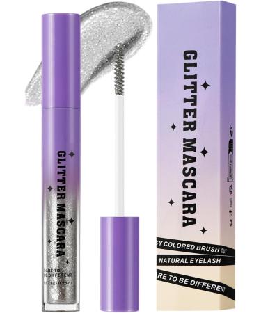Glitter Mascara for Women Smudge-Proof Mascara Waterproof Lengthening Curling Long-Lasting Smear-Resistant Eyelash Makeup for Women for Weddings Parties Stage and Proms - Buy Online on GoSupps.com