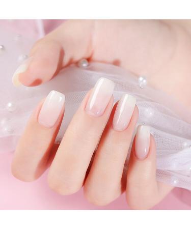 Vishine 4Pcs Jelly Nude Pink Milky White Rose Gel Nail Polish Set Sheer Clear Crystal Translucent French Manicure Gel Nail Polish Kit 8ml White Red - Buy Online on GoSupps.com