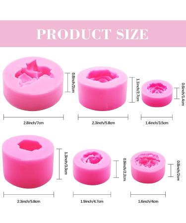 Bloom Rose and Peony Silicone Molds Set for Soap Making and Dessert Decoration - 6Pcs 3D Flower Silicone Molds (6Pcs A) - Buy Online on GoSupps.com