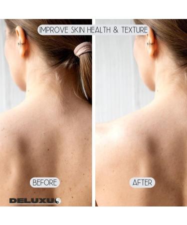 Natural Bamboo Exfoliating Gloves - Eco-Friendly Bath Mitts for Smooth Skin - Exfoliates Ingrown Hair and Dead Skin - Grey Microfibre Glove - Buy Online on GoSupps.com