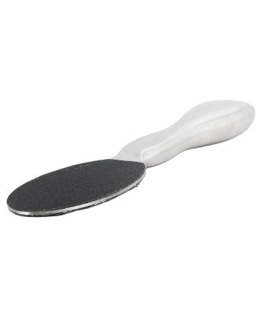 Stainless Steel Dual Sided Foot Scrubber Callus Remover with Replaceable Sandpaper for Comfortable Handle Design Multifunctional Applications