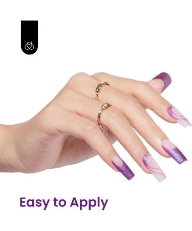 15mL Regal Purple Sparkle Pearl Glitter Gel Nail Polish | Soak Off UV LED | DIY Manicure | Salon Quality | Beetles - Buy Online on GoSupps.com