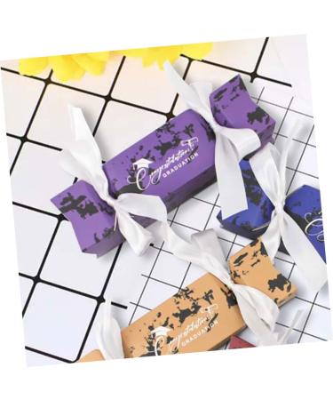 Healeved 50pcs Boxes Graduation Candy Box Gift Boxes Party Candy Holder Candy Supply Favor Boxes Biscuit Case Candy Case Grad Candy Boxes Purple Delicate Container Paper 1 count (Pack of 1) Purple - Buy Online on GoSupps.com