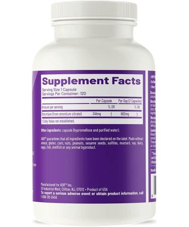 Buy AOR Strontium Support II - 120 Veg Capsules | Advanced Orthomolecular Research - Buy Online on GoSupps.com