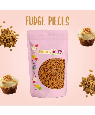 Salted Caramel Fudge Pieces 300g - Bake Stable 5mm Pieces - Suitable for Baking Ice Cream Toppers Cake Inclusions Vegetarian and Coeliac Friendly - Buy Online on GoSupps.com