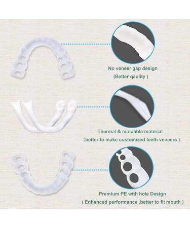 Customizable Temporary Perfect Fake Teeth Molds for Braces Deformities - Cover Chapped Teeth, No Pain or Drilling - Gain Confidence with a Nice Looking Smile - Buy Online on GoSupps.com