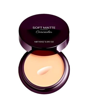 Matte concealer full coverage long lasting waterproof concealer 10 g long lasting waterproof light cream for home morning party outdoor work daily use travel natural colors