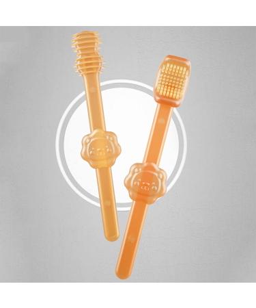 Soft Silicone Toothbrush Set for Infants & Children | Massage Toothbrush & Tongue Brush - Gentle Care for Little Smiles - Buy Online on GoSupps.com