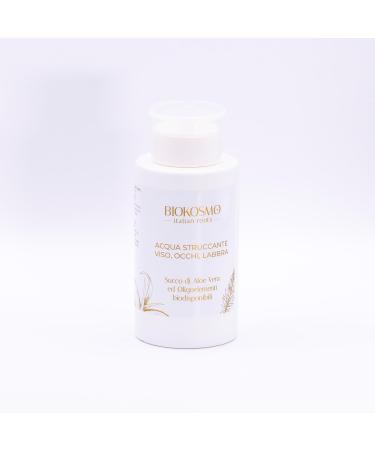 BIOKOSMO - italian roots - Aqua Make-Up Remover Face Eyes Lips. Aloe Vera Juice and Bioavailable Trace Elements. Made in Italy and Bio. 250 ml - Buy Online on GoSupps.com