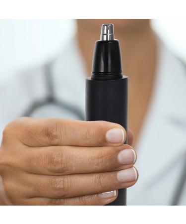 Solustrie 4-Piece Electric Ear & Nose Hair Trimmer Set - Painless Hair Remover for Men & Women - Universal Eyebrow Shears - Portable & Compact - Buy Online on GoSupps.com