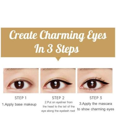 Gel Eyeliner Pencil Waterproof Gel Eyeliner Pencils Multiuse Eye Liner Pencils Black Brown with Sharpener Mild Formula Longwear for Women Girls Teksome - Buy Online on GoSupps.com