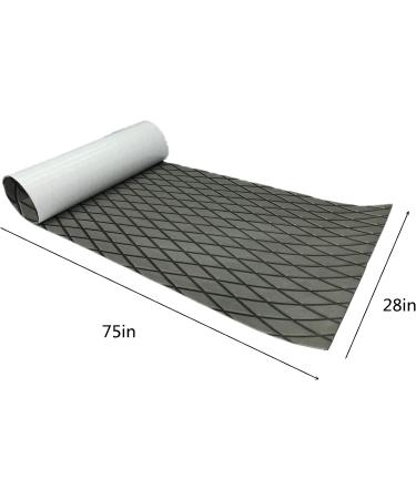 EVA Foam Boat Flooring Decking Sheet Pad 6mm Dark Grey | Anti-Skid Faux Teak Marine Flooring for Yacht Motorboat RV | 28x75 Inch - Buy Online on GoSupps.com