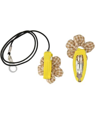Sound Amplifier Clip Holder - Yellow Plaid Sound Aid Protection for Kids | Enhance Hearing Aid Safety - Buy Online on GoSupps.com