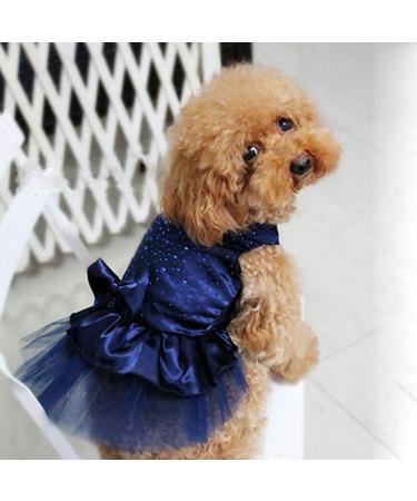 Pet Dog Puppy Bow Gauze Tutu Dress Skirt Cat Sequin Princess Clothes Apparel Dog Accessories Birthday Chirstmas Thanksgiving Valentine's Day Gifts Dark Red L - Buy Online on GoSupps.com