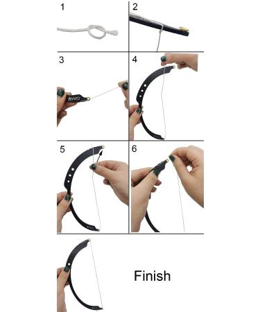 Eyebrow Mapping String & Threading Marker Ruler - Semi Permanent Bow & Arrow Design (Black) - Buy Online on GoSupps.com