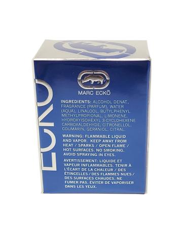 Marc Ecko Blue Perfume for Men Mini EDT Travel Spray 0.5 Ounce - Buy Online on GoSupps.com