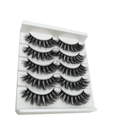 Holangela 5 Pairs Self-Adhesive Reusable False Eyelashes - Thick Natural Look for Effortless Makeup - Faux Lashes in One Size (B Unit) - Buy Online on GoSupps.com
