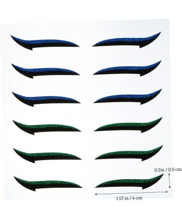 Angoily 72 Pairs Glitter Eyeliner Invisible Eyeliner Sticker Eye Makeup Tools Eyeliner Sticker with Eyelashes Eyeliner Stickers for Eyes Eyeliner Transfer Instant Self- Miss Flash Applique - Buy Online on GoSupps.com