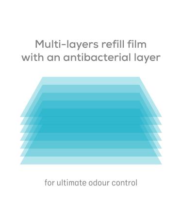 Angelcare Nappy Disposal System with 6 Refills - Convenient & Hygienic Diaper Disposal for Parents | International Shipping Available - Buy Online on GoSupps.com