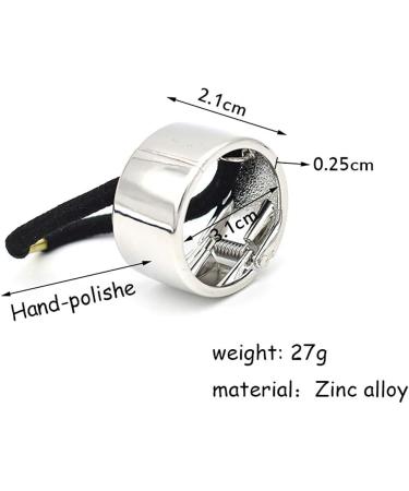 Set of 4 Fashion Punk Gothic Alloy Ponytail Cuff Elastic Hair Tie Ponytail Holder Women Girl Hair Band Hair Rope Hair Cuff Hair Clips (Small) - Buy Online on GoSupps.com