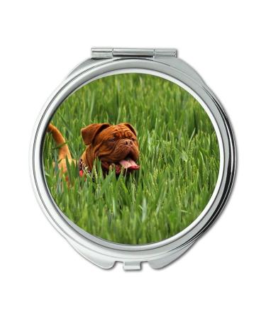 Mirror Compact Mirror Bordeaux Mastiff Dog Animal White De Mastiffs Pocket Mirror portable mirror