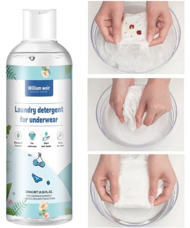 Lingerie Detergent | Natural Mild Lingerie Wash with Lavender Scent | 300ml Underwear Cleaning Liquid Blood Stain Remover for Lingerie Bath Towels Cashmere Rowces - Buy Online on GoSupps.com