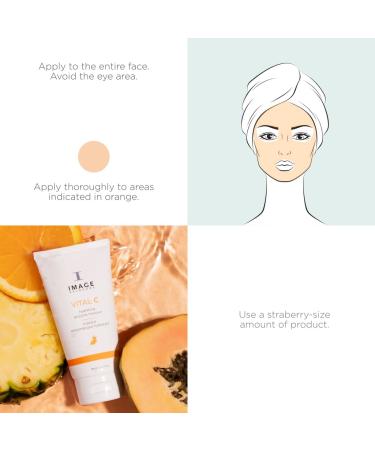 IMAGE Skincare VITAL C Hydrating Enzyme Masque - Brightening Facial Mask with Vitamin C & Hyaluronic Acid 2 oz - Buy Online on GoSupps.com