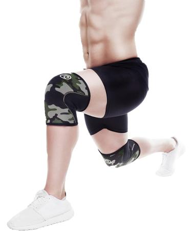 Rehband Kniebandage | Unisex Knee Support for CrossFit & Heavy Training | 5mm Neoprene | Camo & Colors Available | 1 Pair - Buy Online on GoSupps.com