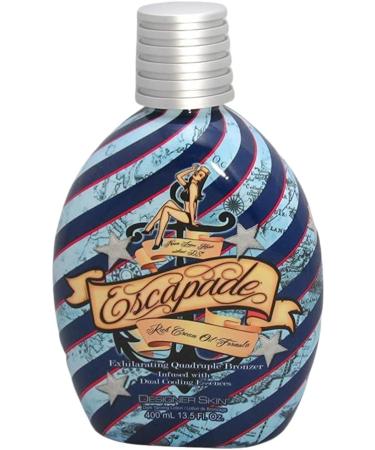 Designer Skin Escapade Dark Tan Intensifier Quadruple Bronzer Tanning Bed Lotion - 13.5 fl oz (400 ml) - Buy Online on GoSupps.com