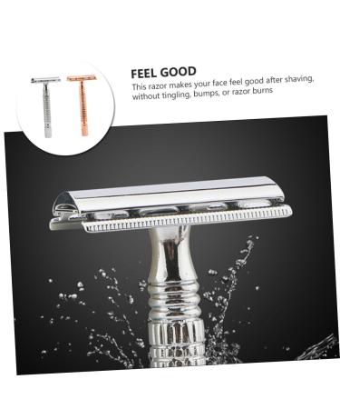 FRCOLOR Prickly Heat 4 Pcs Zinc Alloy Portable Men's Shaver - Old Razor Face Grooming Solution - Buy Online on GoSupps.com
