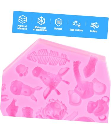 Cabilock 1pc Animal Silicone Mold Forest Animal Christmas Decor Muffin Non Stick Pink Fondant Cake - Buy Online on GoSupps.com
