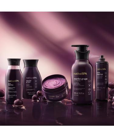  O BOTICARIO O Botic rio Nativa SPA Uva Merlot Shower and Bath Gel Liquid Soap Soft Skin Clean and Fragrant 280ml - Buy Online on GoSupps.com