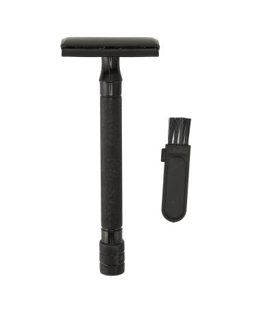 Premium Men's Double Edge Razor with Comfortable Handle - Metal Shaver & Cleaning Brush for Smooth Shaving - International Shipping Available - Buy Online on GoSupps.com