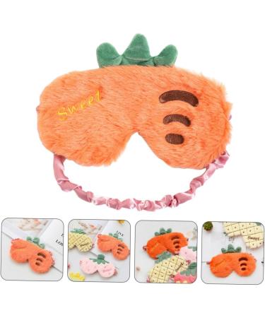 Buy Healeved Carrot Eye Mask - Cute Soft Plush Blindfold for Sleep Travel & Easter - Cartoon Nurses Hat Design - 1 Count - Buy Online on GoSupps.com