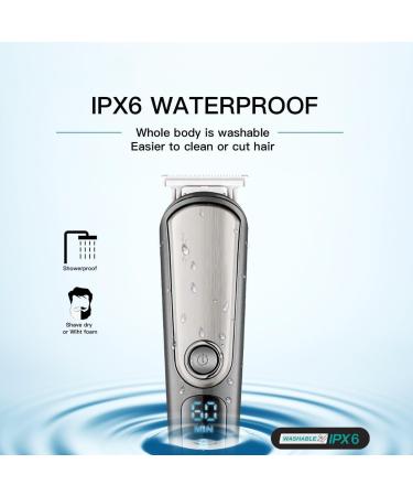 Professional Hair Clippers for Men - 5 in 1 Adjustable Beard Trimmer & Groomer | Rechargeable Electric Shaver for Facial Nose Ear & Eyebrow - Buy Online on GoSupps.com