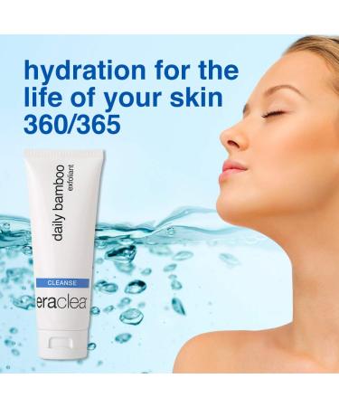 Eraclea Daily Bamboo Exfoliant - Exfoliating Face Wash with Lactic & Hyaluronic Acid for Radiant Skin - Removes Oil & Impurities - Suitable for All Skin Types (4 fl oz - Buy Online on GoSupps.com