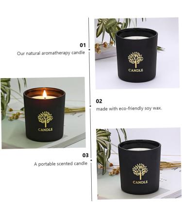 FOMIYES Scented Candles Set - Black Wax Pillar & Tea Lights - Romantic Candle Warmers for Home Fragrance - Buy Online on GoSupps.com