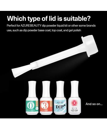 Dip Powder Liquid Brush Set - 10pcs for Base Coat, Top Coat, Activator - Replacement Brushes - Buy Online on GoSupps.com