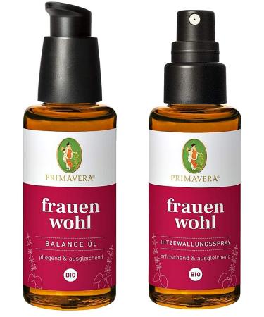 2-pack Hot Flash Spray Organic & Bio Balance Oil Women's Wellbeing PRIMAVERA