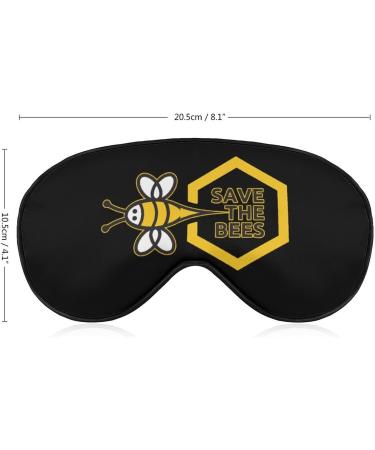 Save The Bees Sleep Mask - Adjustable Blindfold for Men and Women | Blocks Light for Night, Travel, and Nap - Buy Online on GoSupps.com
